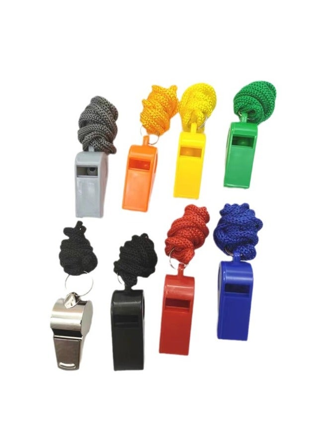 Plastic Whistle High Quality ABS Whistle Outdoor Sports Training Referee 6 Words Whistle Cheer Whistle-Color:Green