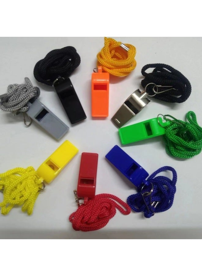 Plastic Whistle High Quality ABS Whistle Outdoor Sports Training Referee 6 Words Whistle Cheer Whistle-Color:Green