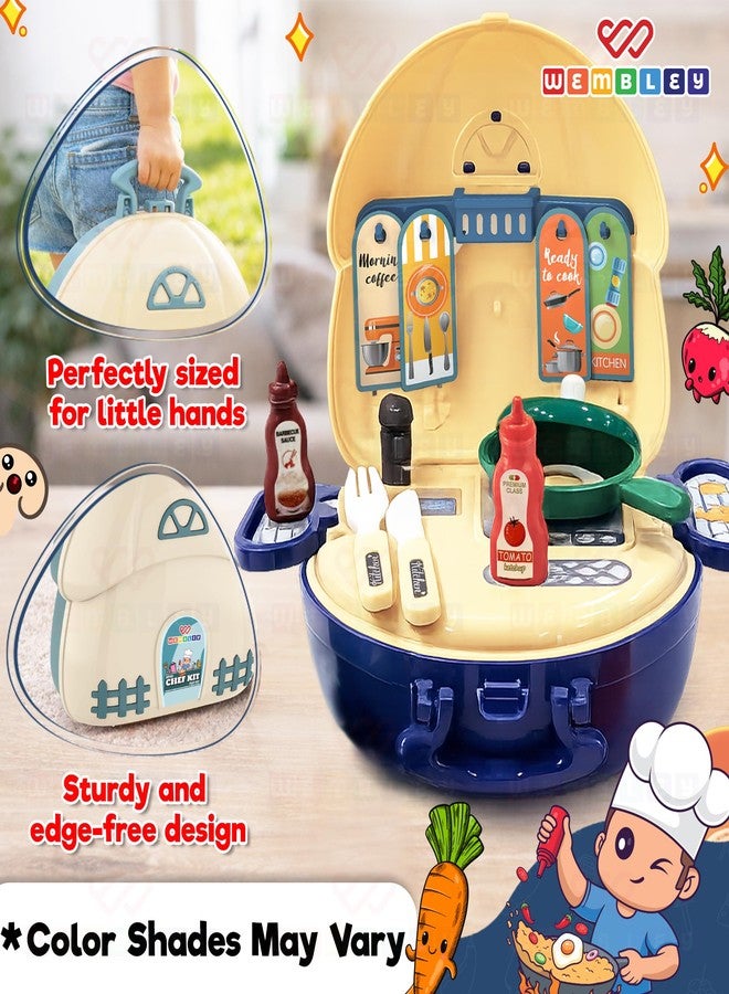 Wembley Kitchen Set for Kids Girl & Boy 2-7 Years Old | Portable Pretend Play Toy for Girls | Mini Kitchen Playset Suitcase | Safe and Non-Toxic | Birthday Gift for Kids Ages 2 to 7 - Image 3