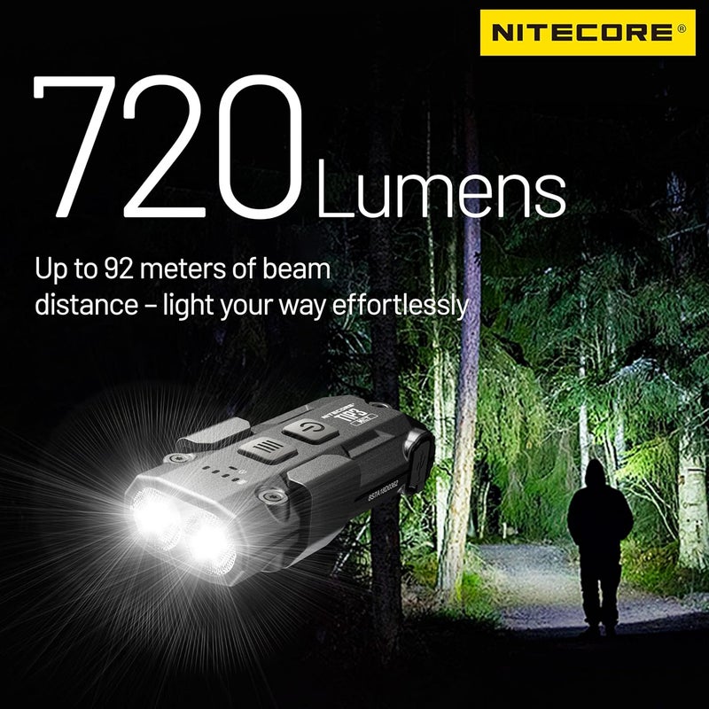 Nitecore TIP3 Multiple Color Temperatures Metallic Keychain Light (Black) - Image 4