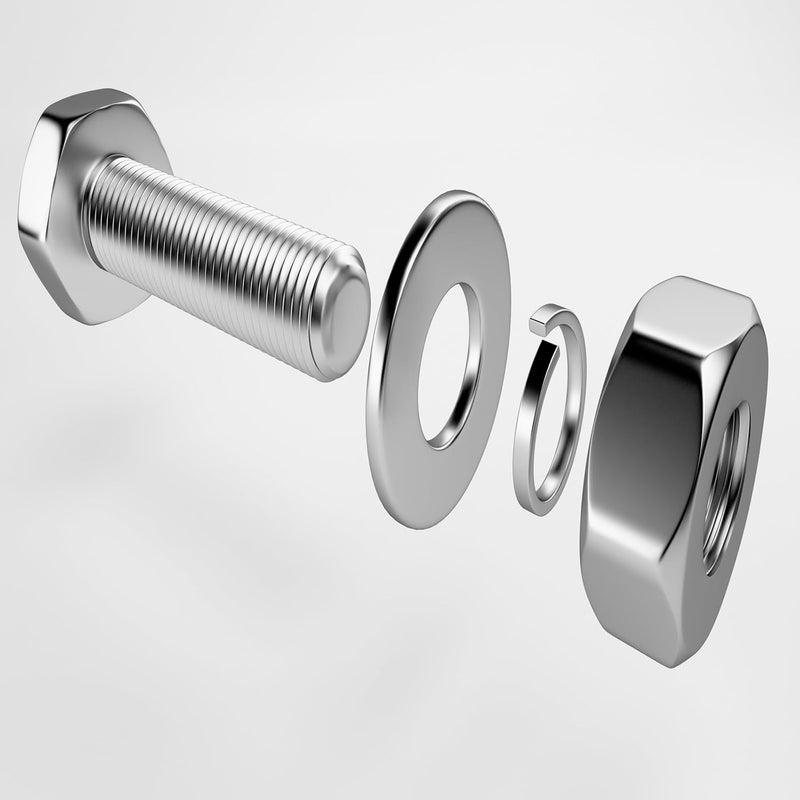 uxcell M3x6mmx0.5mm Stainless Steel Round Flat Washer for Bolt Screw 100Pcs (Pack of 2) - Image 3