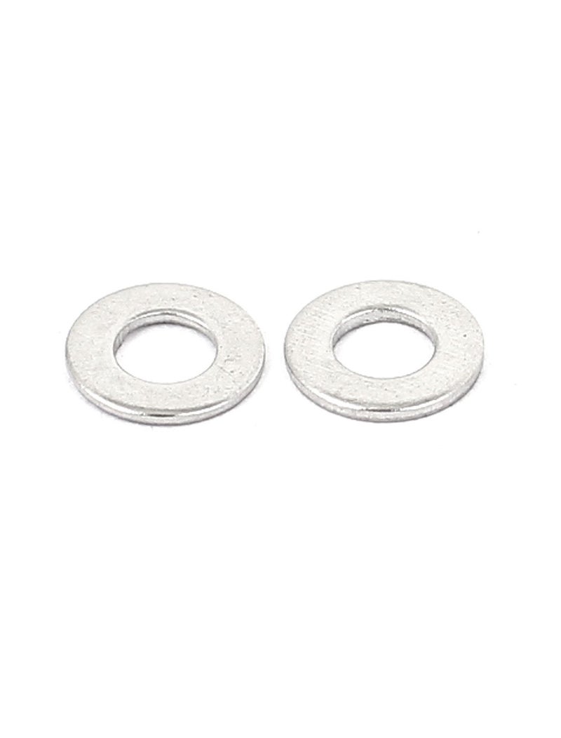 uxcell M3x6mmx0.5mm Stainless Steel Round Flat Washer for Bolt Screw 100Pcs (Pack of 2) - Image 2