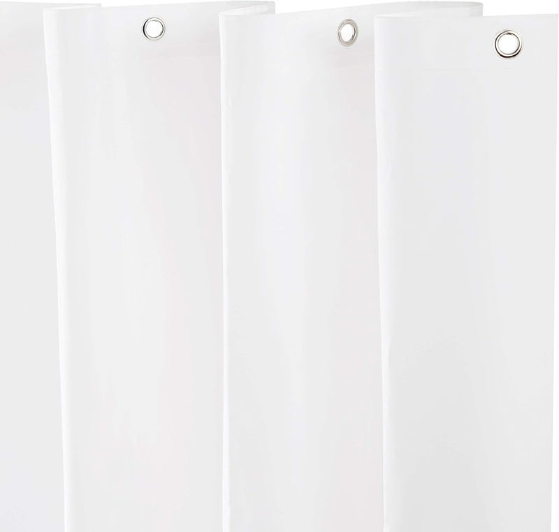 Kenney Medium Weight Mildew-Resistant PEVA Shower Curtain Liner, 70" W x 72" H, White - Image 1