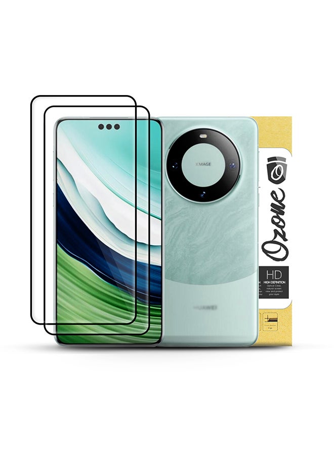 O Ozone Screen Protector for Huawei Mate 60 Pro, 9H Hardness Full Coverage Screen Guard HD Ultra-thin Tempered Glass Screen Protectors- 2 Pack - Image 1