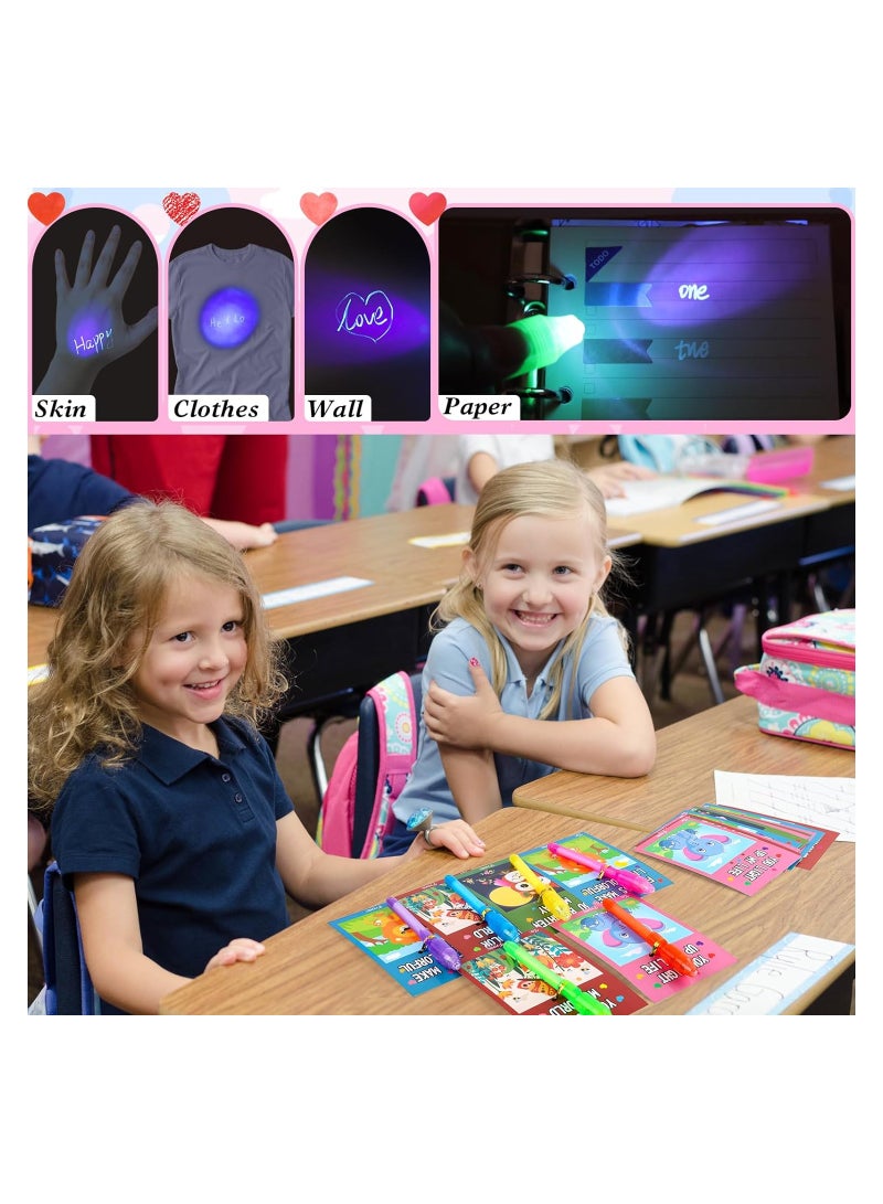 Invisible Ink Pen with UV Light 6 Colors Disappearing Marker for Fun Messages and Kids Party Activities - Image 4