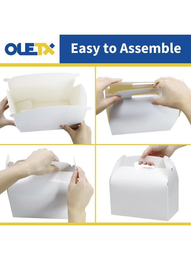 Oletx 30Pcs 9''x5''x5'' White Gable Gift Boxes - Image 4