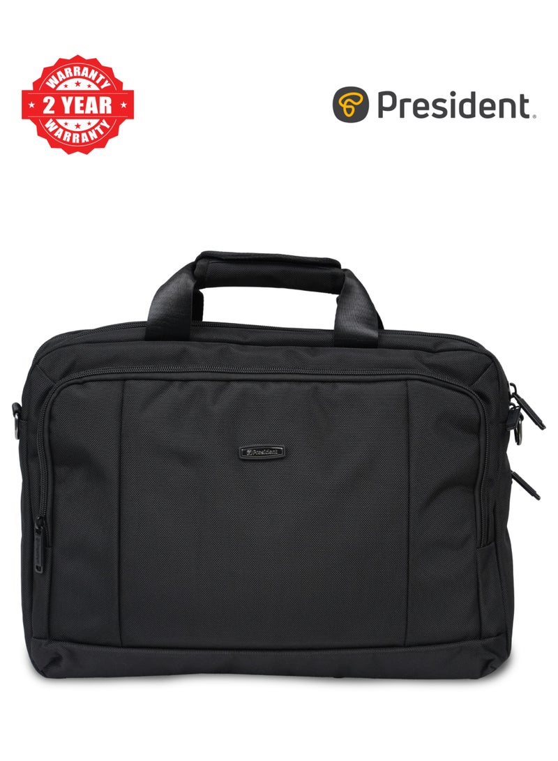 PRESIDENT 16-inch Laptop Case, Premium Lightweight Laptop/Tablet Sleeve with Accessible Front Pocket, Water-Resistance and Secure Zippers Compatible ( BLACK ) 35288 - Image 1