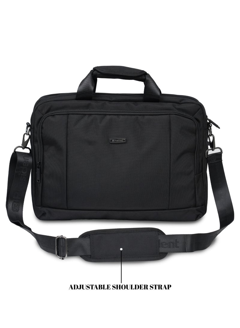 PRESIDENT 16-inch Laptop Case, Premium Lightweight Laptop/Tablet Sleeve with Accessible Front Pocket, Water-Resistance and Secure Zippers Compatible ( BLACK ) 35288 - Image 5