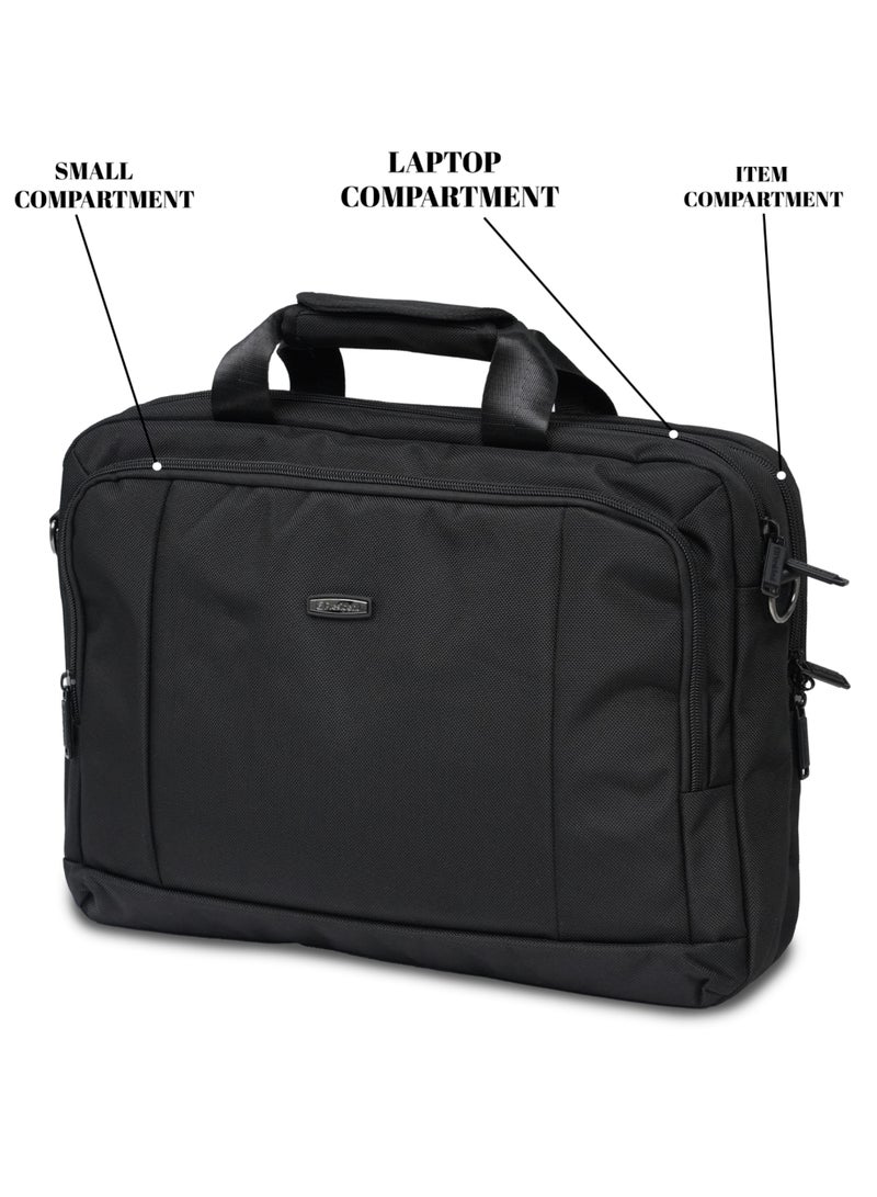 PRESIDENT 16-inch Laptop Case, Premium Lightweight Laptop/Tablet Sleeve with Accessible Front Pocket, Water-Resistance and Secure Zippers Compatible ( BLACK ) 35288 - Image 3