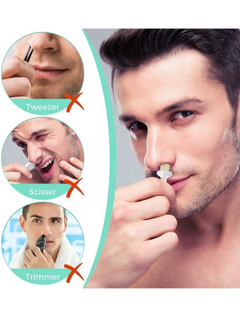 Generic Nose Hair Removal Sticks,100 Pcs Nose Wax Applicator Sticks for Nostril Nasal Cleaning Ear Eyebrow for Men Women Plastic Nose Wax Applicators Nose Hair Removal  - Image 2