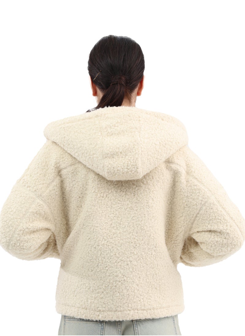 ASTK Hooded sheerling fleece jacket  - Image 3