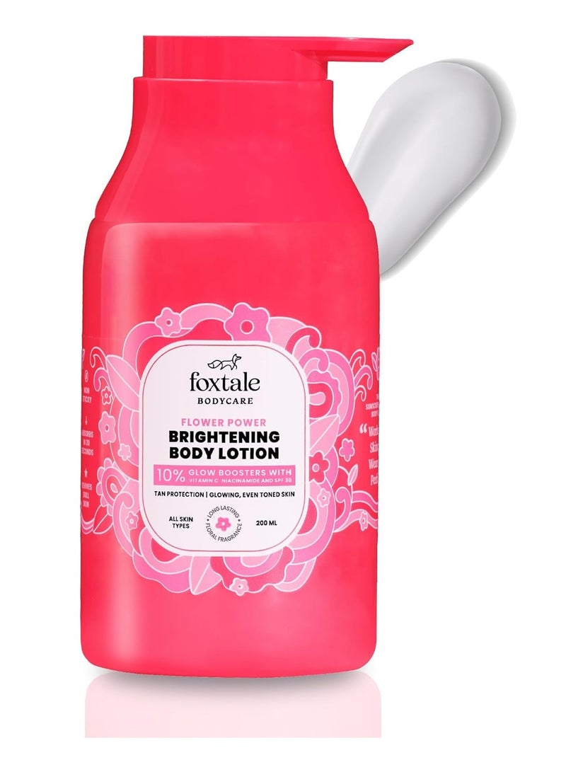 foxtale FLOWER POWER BRIGHTENING BODY LOTION 200ml - Image 1