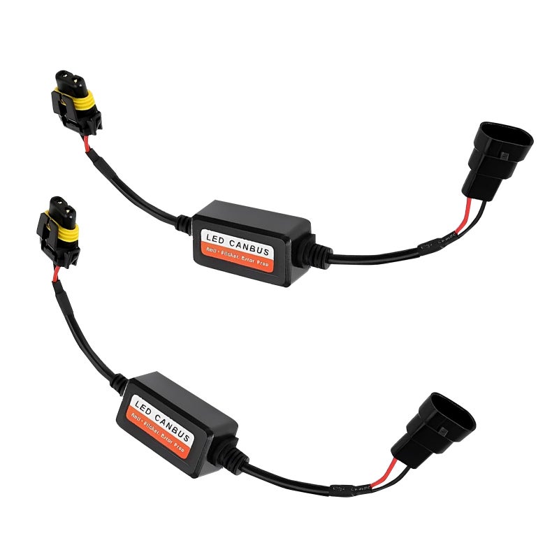 Dogary 2 PCS LED Car Light Decoder 9006HB49012 Warning Error Decoder Canceller Plugandplay Antiflicker Harness Adapter for RadioAudio LED Filter Bulb Retrofit Error Eliminator Black - Image 3