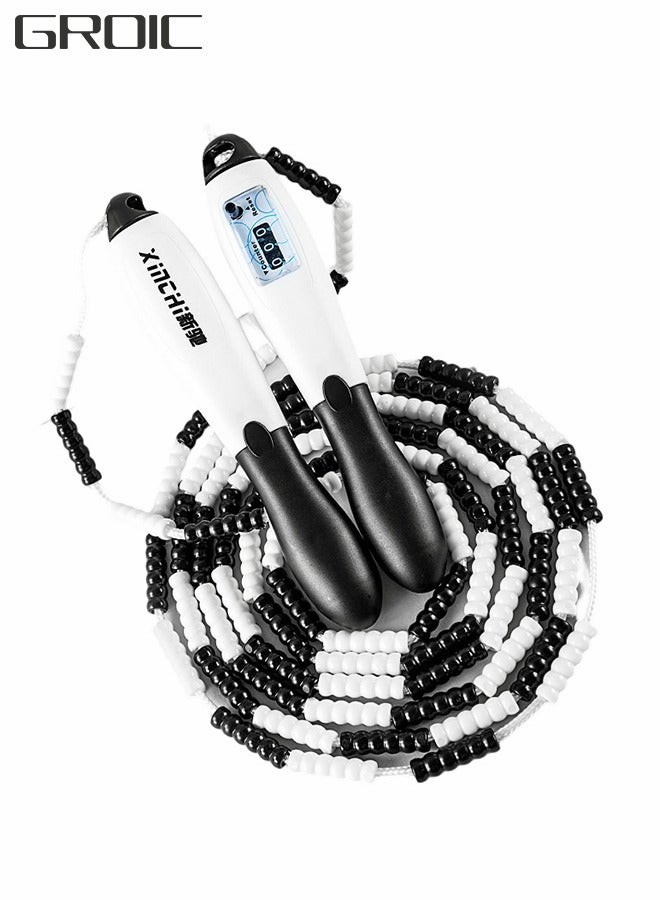 GROIC Kids Skipping Rope, Smart Counting Soft Bead Skipping Rope, Children's Sports Training Skipping Rope, Home Fitness Equipment, Aerobic Fitness Equipment - Image 1