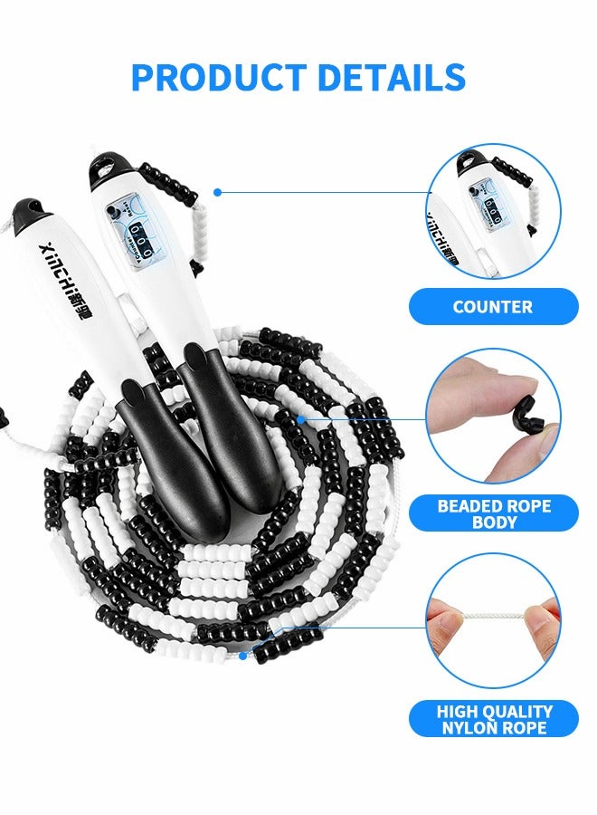 GROIC Kids Skipping Rope, Smart Counting Soft Bead Skipping Rope, Children's Sports Training Skipping Rope, Home Fitness Equipment, Aerobic Fitness Equipment - Image 2