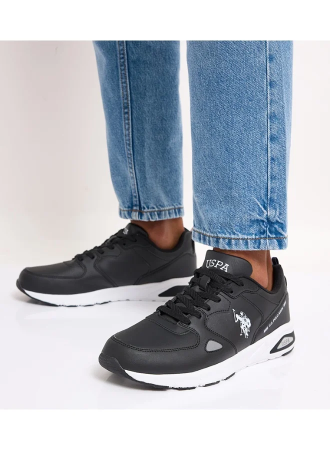 يو اس بولو اسن U.S. Polo Assn. Men’s Black VANCE GLB 6FX Sneakers – Premium Casual Sports Shoes for Everyday Style