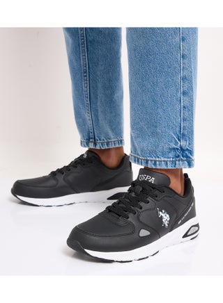 أحذية رياضية سوداء للرجال من U.S. Polo Assn. طراز VANCE GLB 6FX - أحذية رياضية مميزة للستايل اليومي - view 2