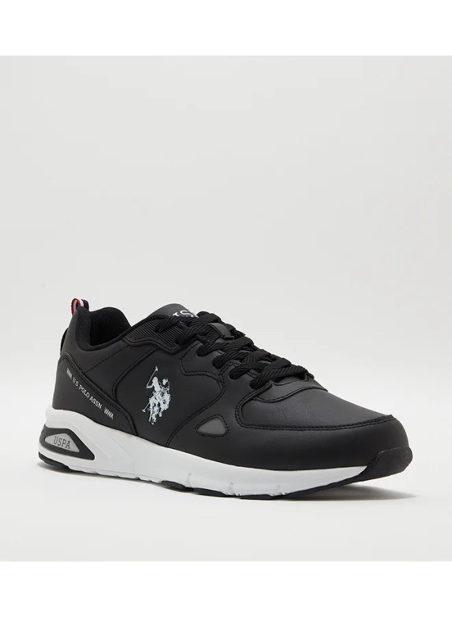 يو اس بولو اسن U.S. Polo Assn. Men’s Black VANCE GLB 6FX Sneakers – Premium Casual Sports Shoes for Everyday Style