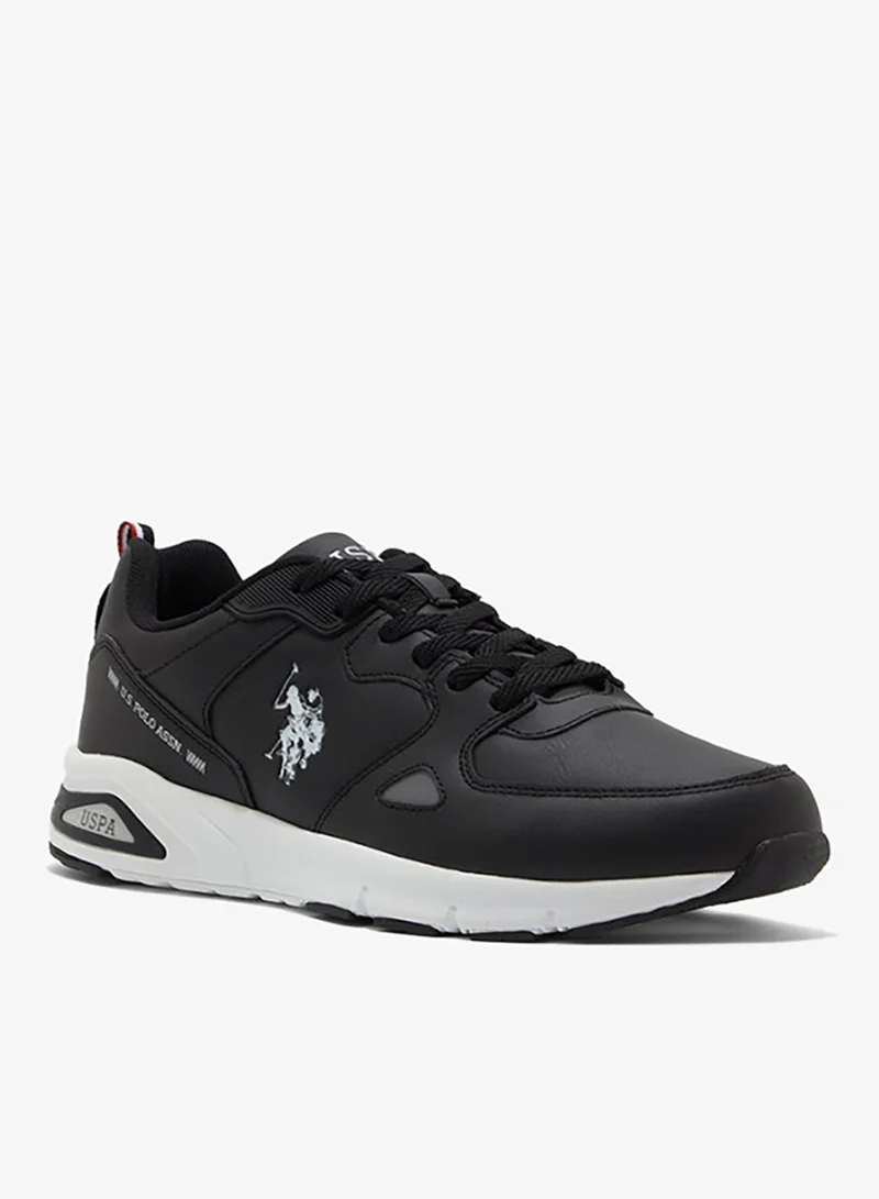 يو اس بولو اسن U.S. Polo Assn. Men’s Black VANCE GLB 6FX Sneakers – Premium Casual Sports Shoes for Everyday Style