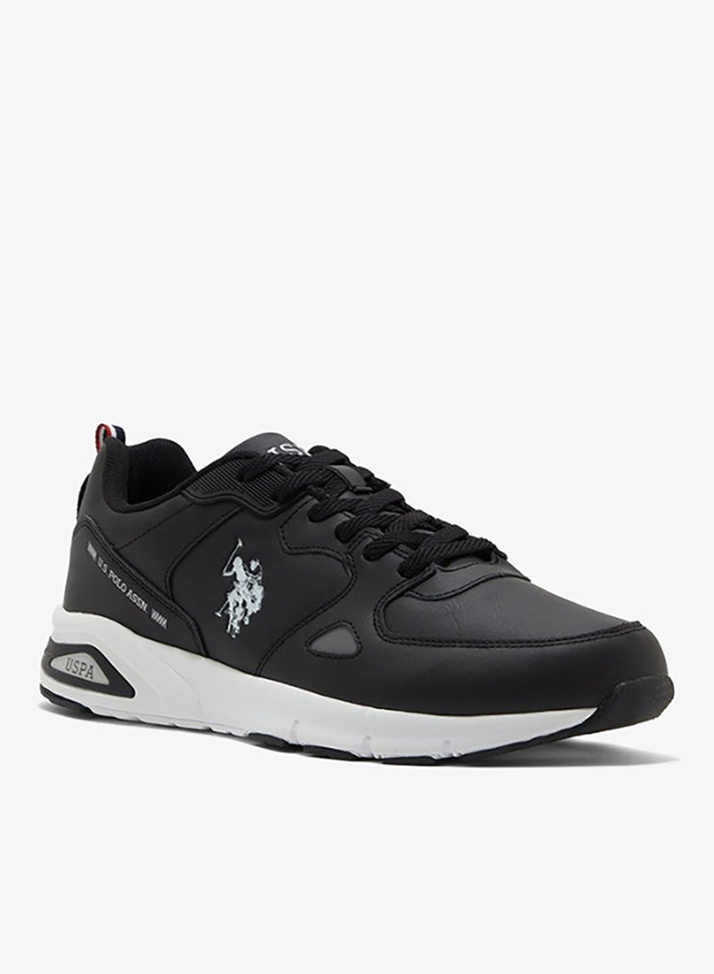 U.S. Polo Assn. أحذية رياضية سوداء للرجال من U.S. Polo Assn. طراز VANCE GLB 6FX - أحذية رياضية مميزة للستايل اليومي - Image 1