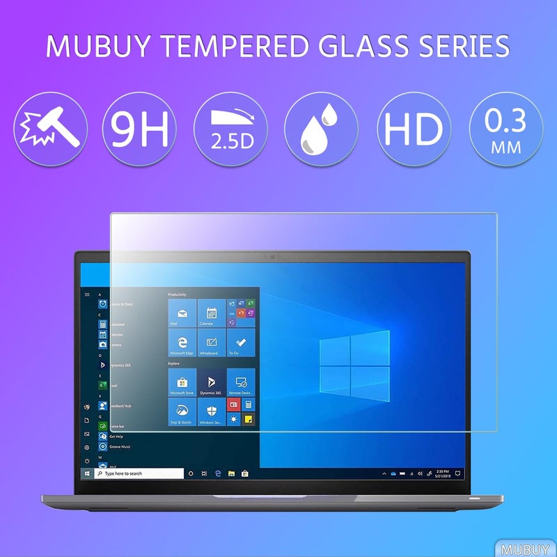 MUBUY-GOL 16" Laptop Screen Protector Tempered Glass for 16 Inch 16:10 Aspect Ratio Screen HP/Dell/Sony/Samsung/Lenovo/Acer/MSI/Razer Blade/LG Gram 16" Laptop(13 1/2 x 8 1/2 Inch) - Image 3