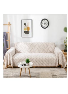 Couch Cover Sheet Blanket, 71" x 118" Oversized Reversible Couch Covers for 3 Cushion Sofa, Extra Large Furniture Decoration Cover Sofa Slipcovers, Pet Couch Covers for Sofa, Khaki