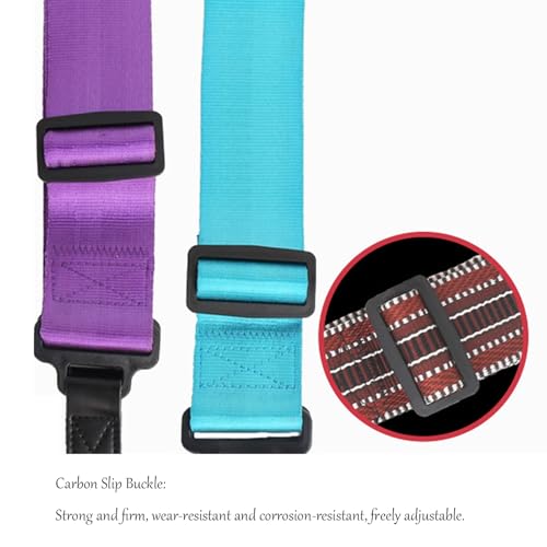 JSHshield Guitar Strap-with Clip Buckle-Ideal for Acoustic,Electric,and Bass Guitars-Length Adjustable-Guitar Accessories - Image 5