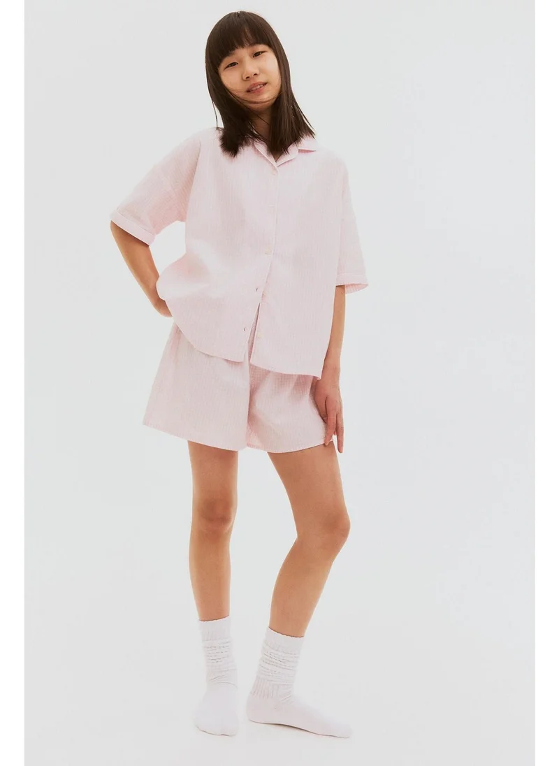 H&M Cotton poplin pyjamas