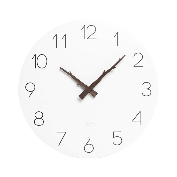 FLATWOOD TWIG WALL CLOCK12 NONTICKING SWEEP MOVEMENT DECORATIVE BATTERY OPERATED SIMPLE MODERN WALL CLOCK FOR HOME LIVING ROOM KITCHEN BEDROOM OFFICE SCHOOL TWIG