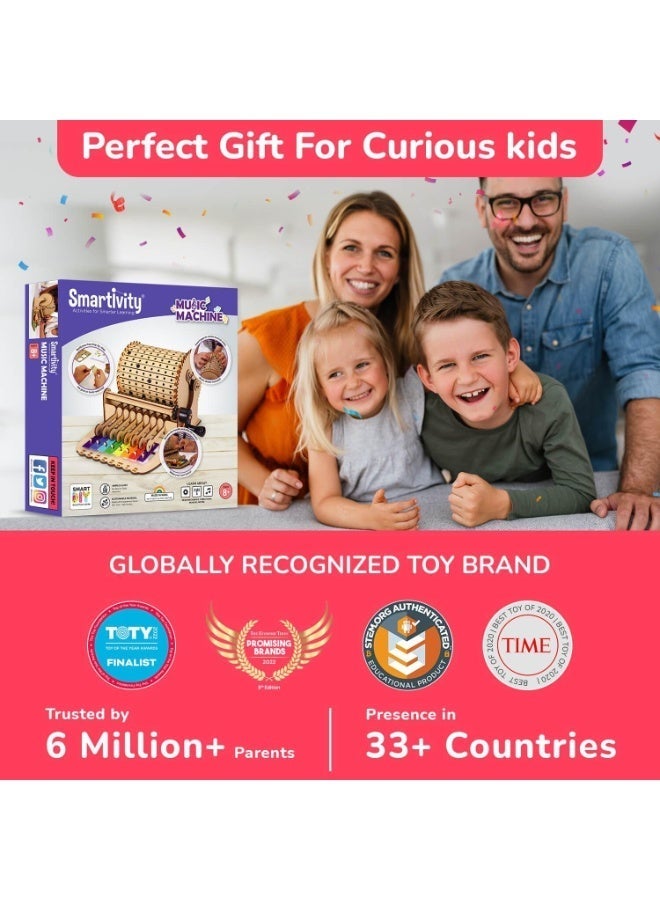 Smartivity Music Machine; Mechanical Action, Science, Engineering STEM and STEAM Building Kit for Kids Ages 8 and Up - Image 1