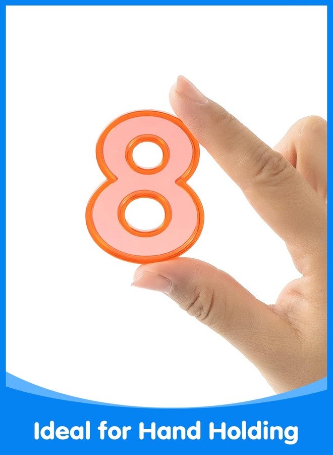 Odoorgames 48 Pcs Translucent Number Set - Plastic Numbers & Symbols for Kids, Ideal for Early Math Learning and Light Table Activities - Image 4