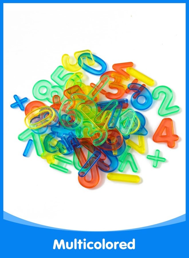 Odoorgames 48 Pcs Translucent Number Set - Plastic Numbers & Symbols for Kids, Ideal for Early Math Learning and Light Table Activities - Image 3