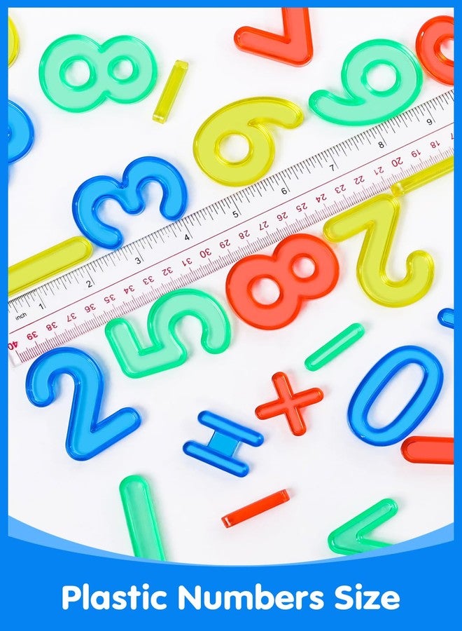 Odoorgames 48 Pcs Translucent Number Set - Plastic Numbers & Symbols for Kids, Ideal for Early Math Learning and Light Table Activities - Image 2