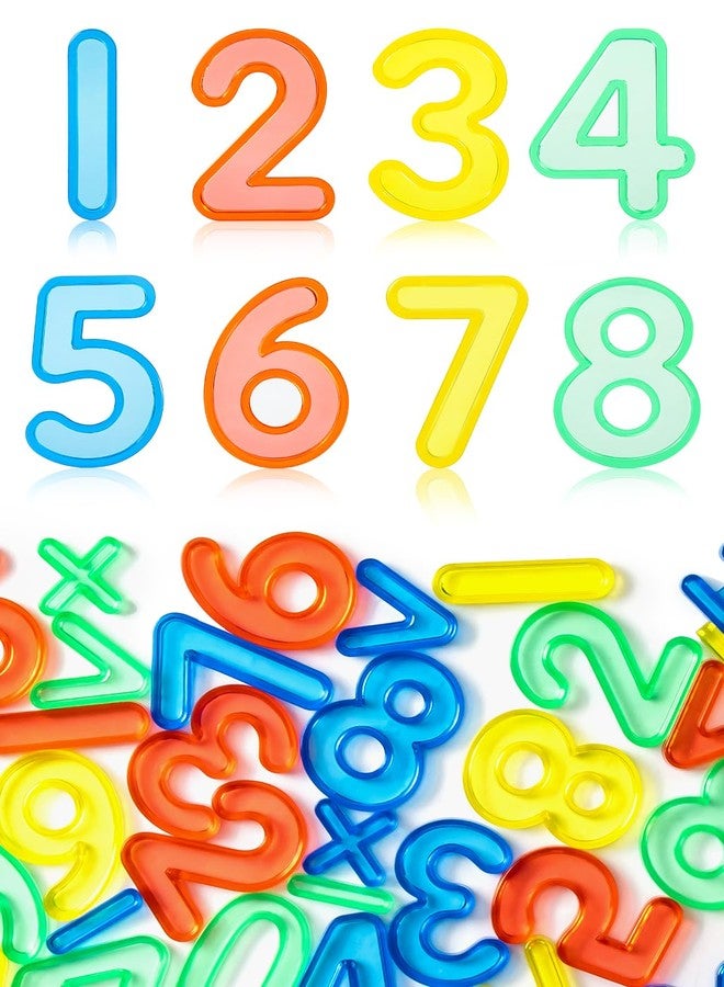 Odoorgames 48 Pcs Translucent Number Set - Plastic Numbers & Symbols for Kids, Ideal for Early Math Learning and Light Table Activities - Image 1