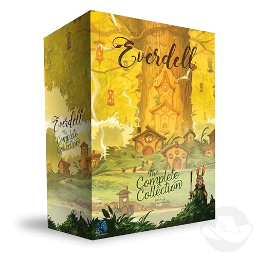 STARLING GAMES Everdell The Complete Collection Deluxe AllinOne Board Game with Base Game 5 Expansions 14 Players Metal Tokens Ever Tree Storage Trays Premium Components - Image 1