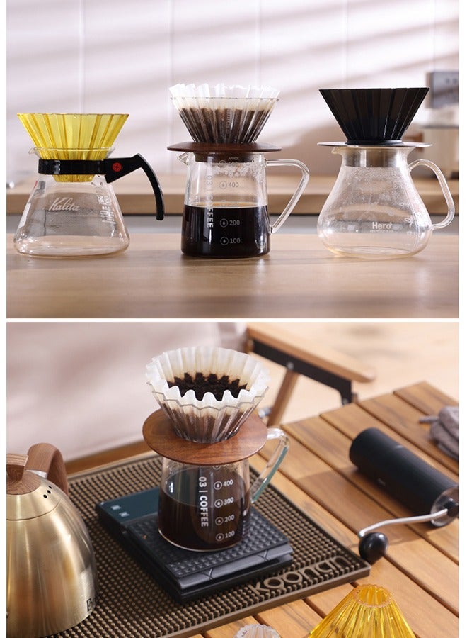 YIXUAN Coffee Filter Cup, Colorful Macaron Color, V60 Ceramic Filter Cup, Coffee Funnel V02 (1-4 Cups) - Image 3
