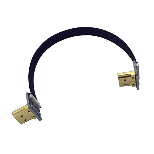 Kework 20cm FPV HDMI Slim Flat Cable, Downward Male to Downward Male 1080P HDMI Cord - Image 3