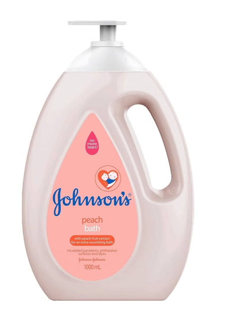Johnson's Baby Baby bath Peach 1Liter - Image 2
