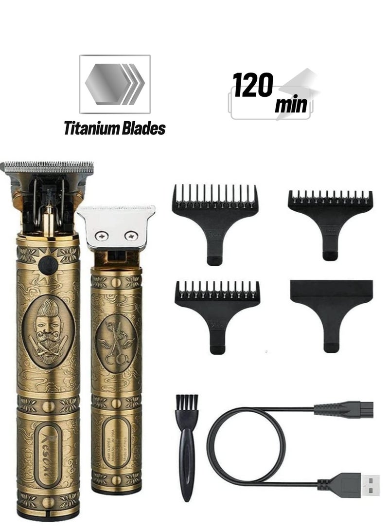 Professional Hair Clippers for Men Outliner Grooming Beard Trimmer Close Cutting Salon Cordless Rechargeable Quiet - Image 1