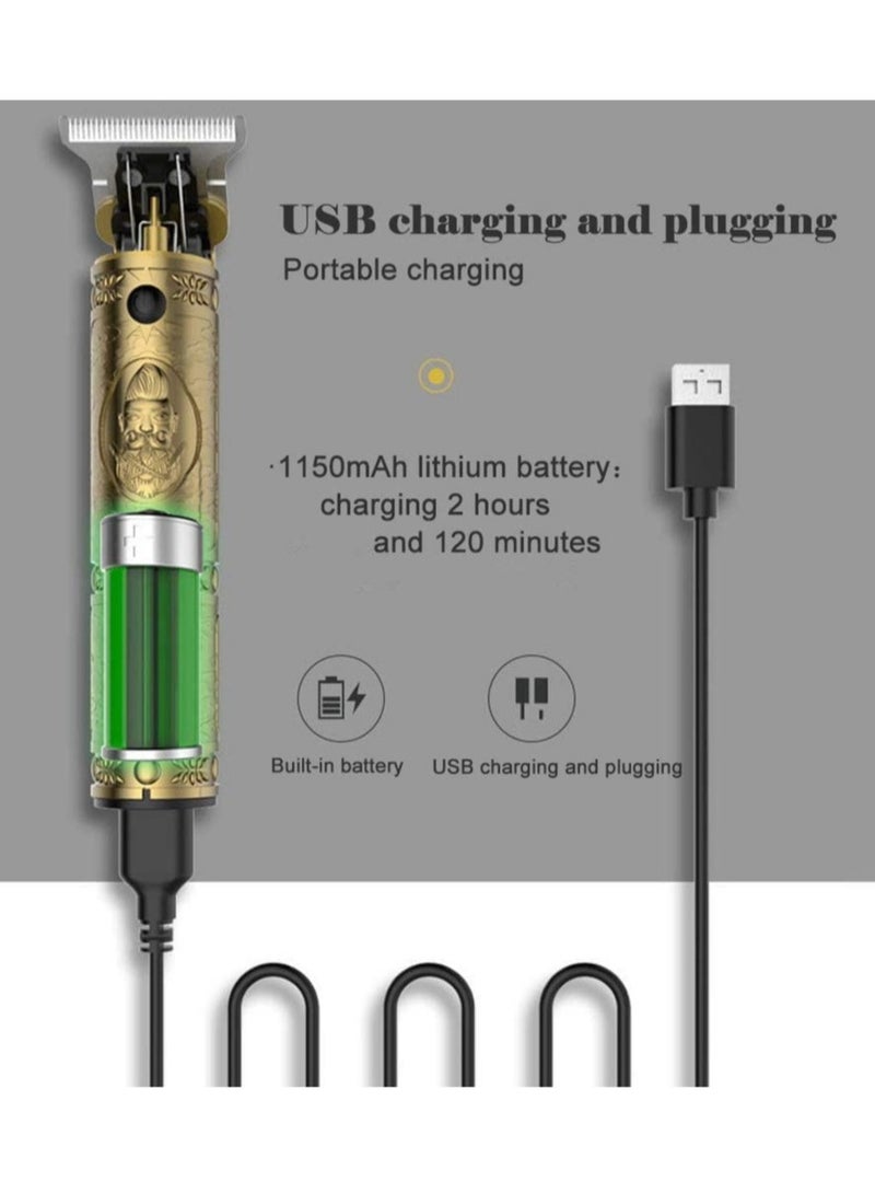 Professional Hair Clippers for Men Outliner Grooming Beard Trimmer Close Cutting Salon Cordless Rechargeable Quiet - Image 4