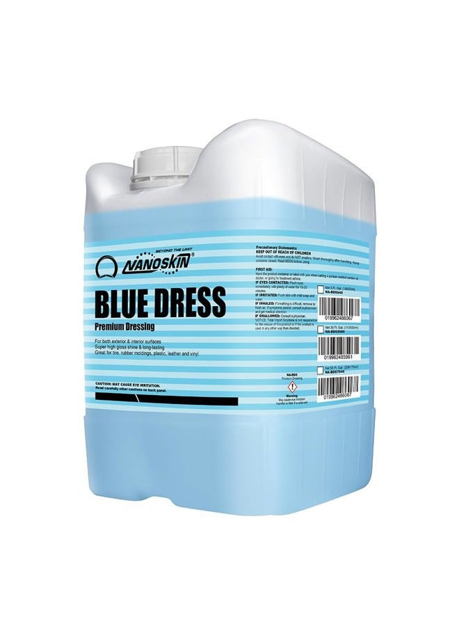 Nanoskin BLUE DRESS Premium Dressing 55 Gallons- Sprayable Interior & Exterior Dressing for Car Detailing | Works on Tire, Vinyl, Rubber, Plastic & Trim| Safe for Cars, Trucks, Motorcycles, RVs & More - Image 1