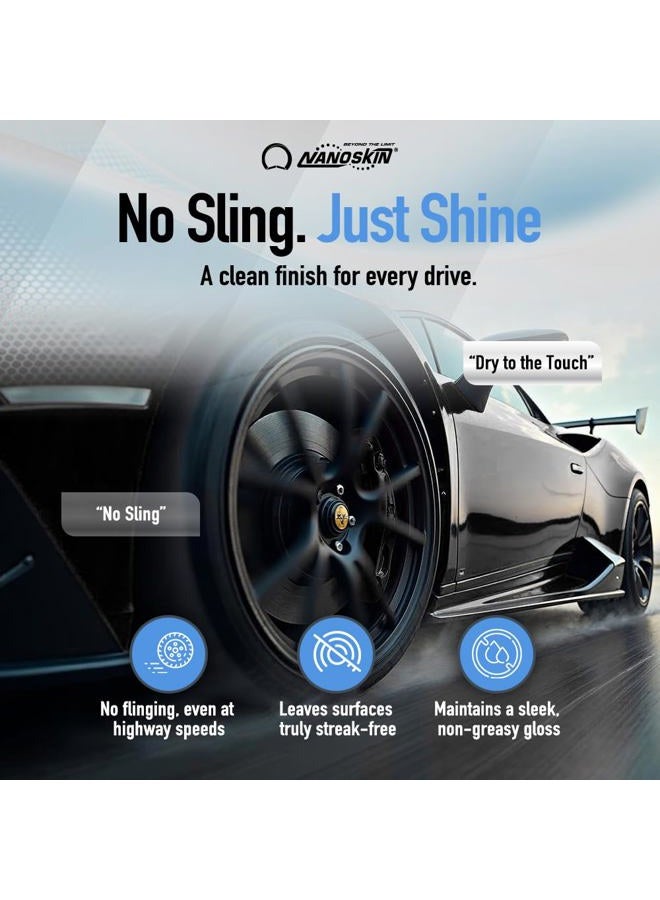 Nanoskin BLUE DRESS Premium Dressing 55 Gallons- Sprayable Interior & Exterior Dressing for Car Detailing | Works on Tire, Vinyl, Rubber, Plastic & Trim| Safe for Cars, Trucks, Motorcycles, RVs & More - Image 4