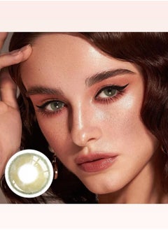 Unibling Marina Green Yearly Colored Contact Lenses, Unisex Cosmetic Contact Lenses, Enlargement Collection, Light Green, With Case  - Image 4