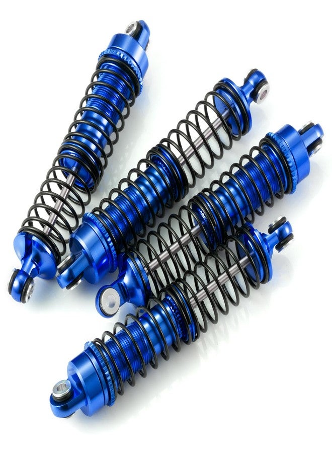 MORFUM RC 4PCS Aluminum Shocks Absorber Assembled (Front & Rear) Full Metal Dampers Oil-Filled Shocks with Springs Compatible with 1/18 Traxxas LaTrax Teton Desert Prerunner, Replace Parts 7660 7665 - Image 4