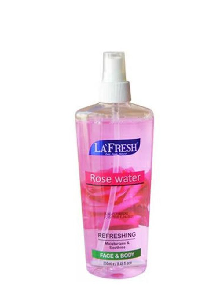 LAFRESH Rose Water Face & Body Mist 250ml - Image 1