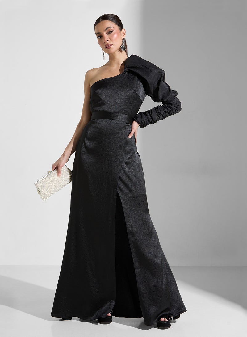 ايرا فستان بأكمام غير متماثلة - Image 4