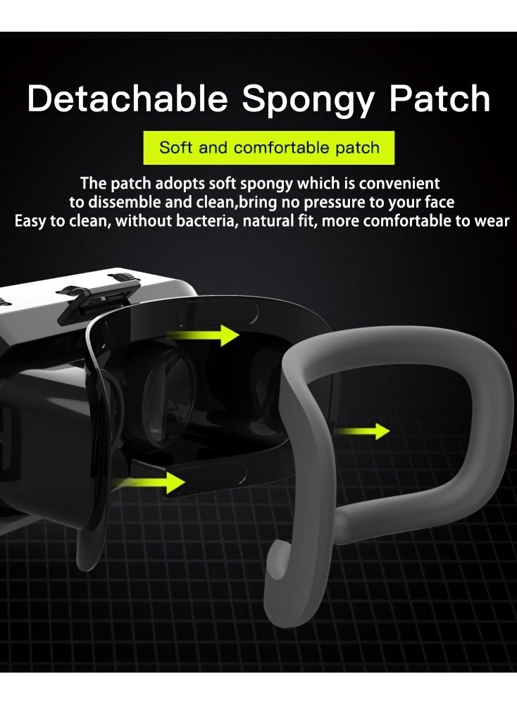 3D VR Headset with Blue Light Filter, Smart Virtual Reality Glasses - Image 3