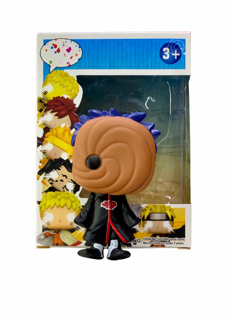 Vigor Anime Akatsuki - Character Design with Black Costumes and Spiral Mask