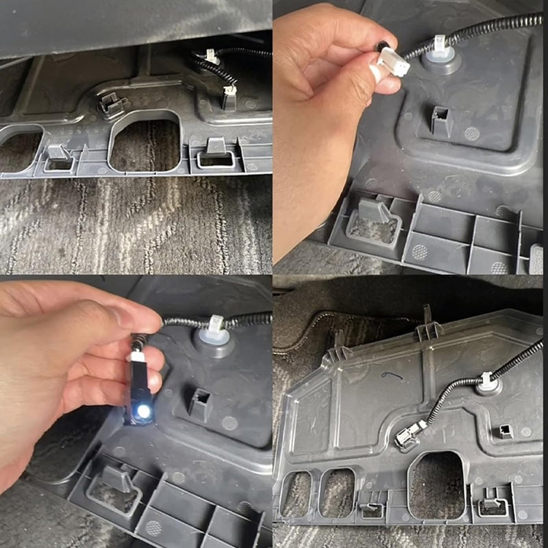 L2R for Toyota RAV4 (2019-2024) Under Dash Footwell Ambient LED Light Lamp Decoration Car Interior Accessories 2 PCS (White Light) - Image 3
