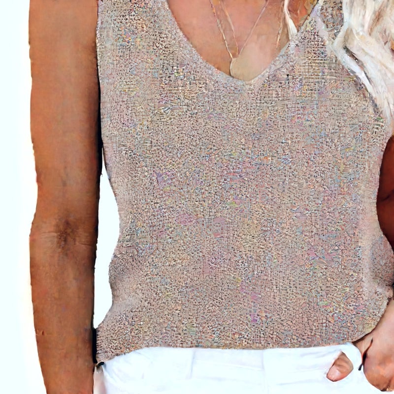 Women's Knit Sleeveless Tank Top Summer Casual Camisole - Image 5